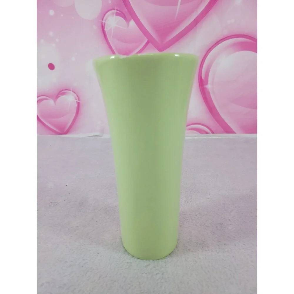 FTD Mint Vintage Lime Green Numbered Collectible Elegant Home Decor Vase